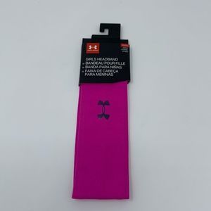 Under Armour Girls' Perfect Headband Fuchsia NWT